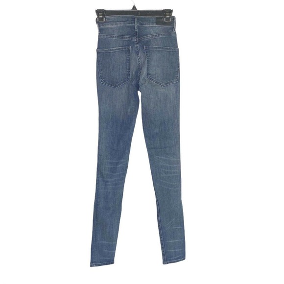 —SOLD—- Express High Rise Denim Jeans Legging Sz 00 long denim perfect - Picture 2 of 10